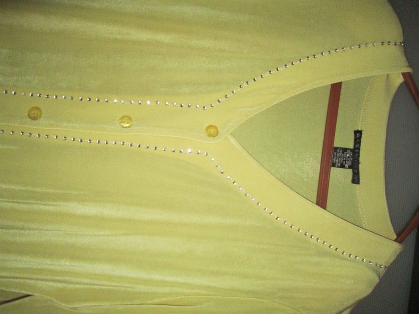 bluza galbena eleganta Citiknits L dame