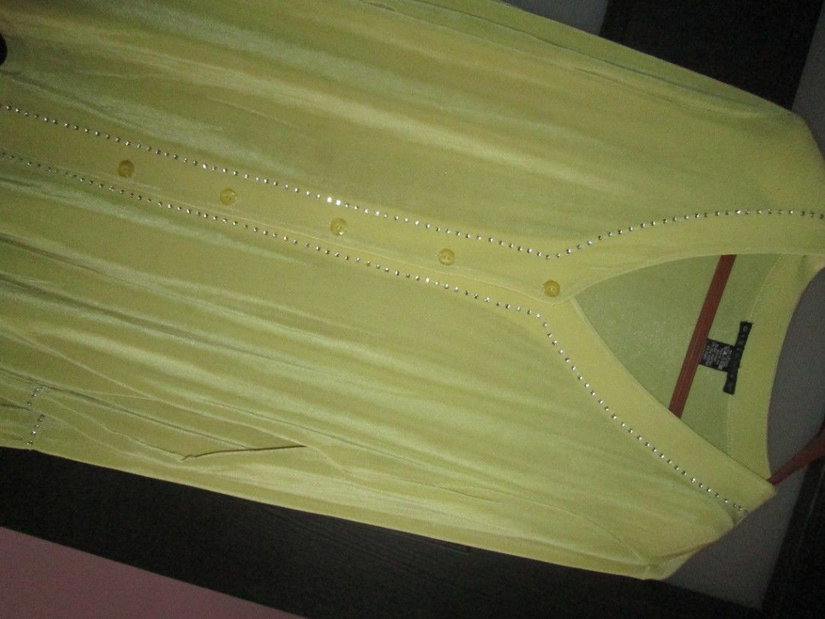 bluza galbena eleganta Citiknits L dame