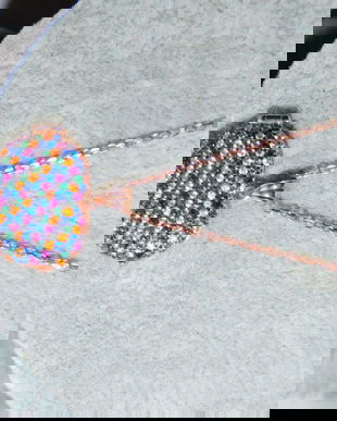 Lantisor nou cu pandantiv inima, caseta  2 poze