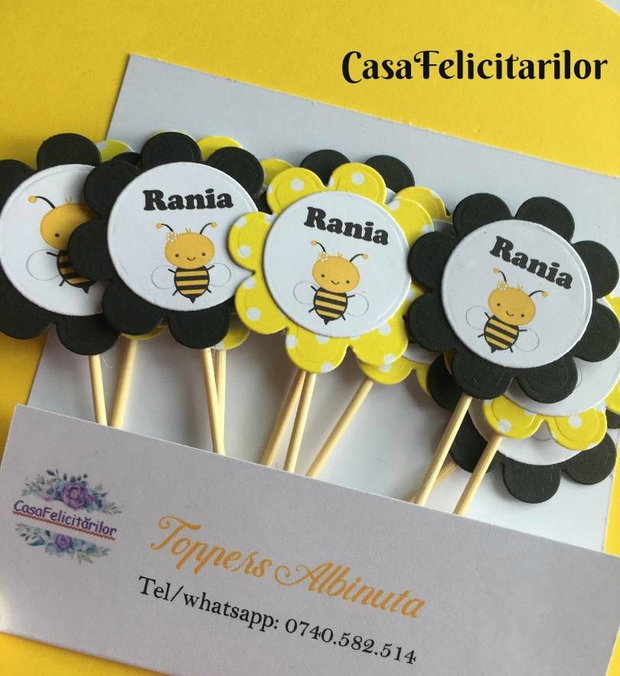 Toppere Albinuță tip floricică