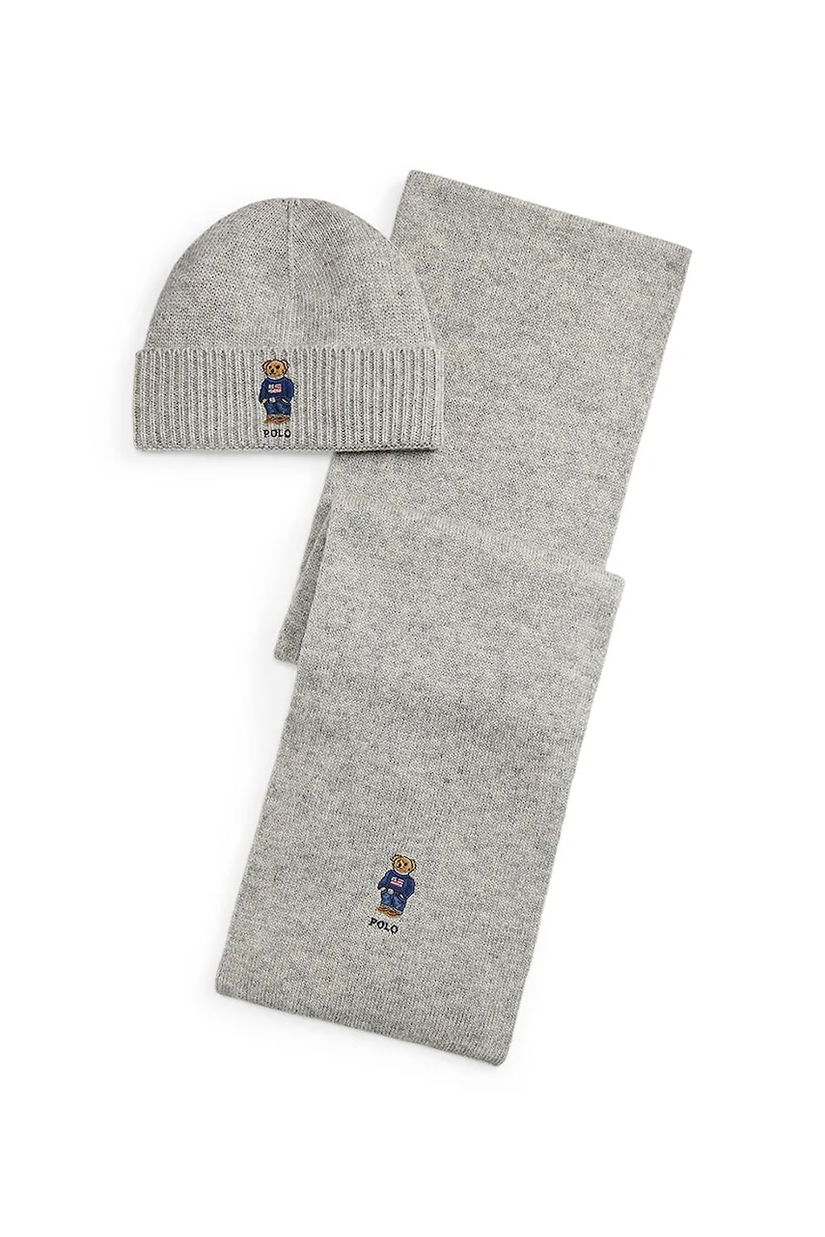 Polo Ralph Lauren pălărie și eșarfă din lână