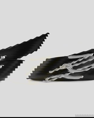 Karl Lagerfeld curea de piele cu două fețe K/AUTOGRAPH