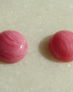 (2 bucati) Cabochon din rodocrozit aprox 10x4.5 mm