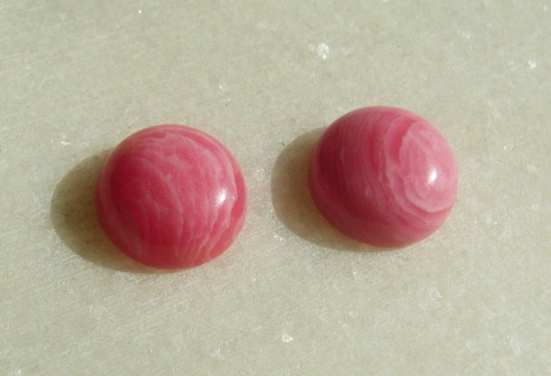 (2 bucati) Cabochon din rodocrozit aprox 10x4.5 mm