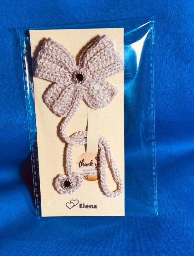 Breloc fundă croșetată handmade  ElaD by Elenas Craft