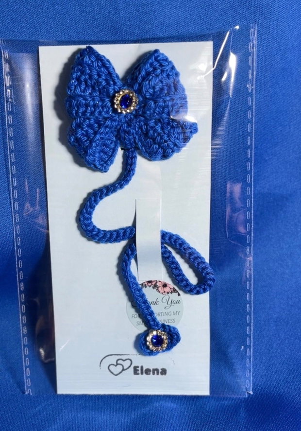 Breloc fundă croșetată handmade  ElaD by Elenas Craft