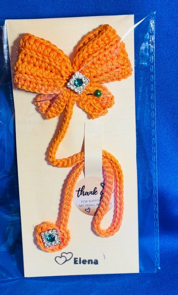 Breloc fundă croșetată handmade  ElaD by Elenas Craft