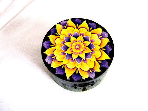 Cutie din lemn cu mandala 51132