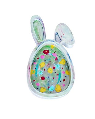 Platou decorativ iepuras cu fundita roz 4618
