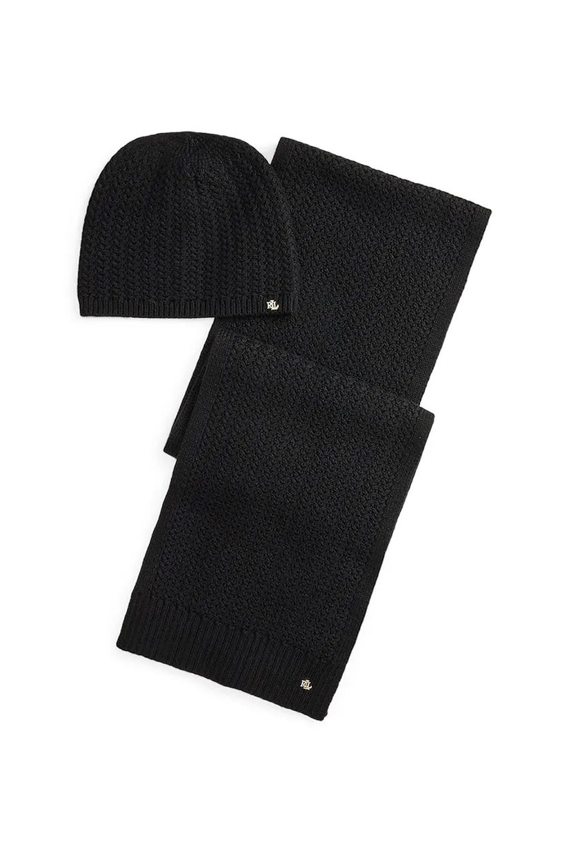 Lauren Ralph Lauren pălărie și eșarfă din lână