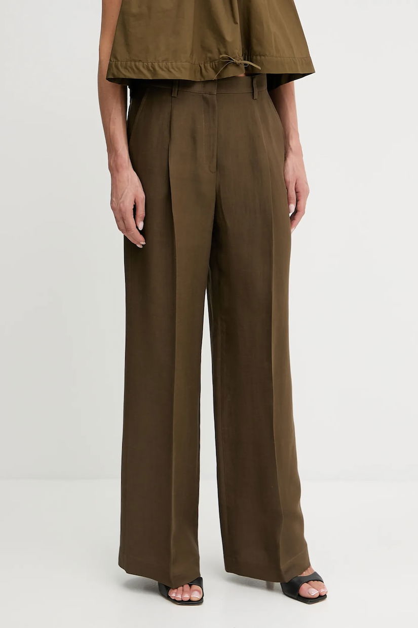 Pinko pantaloni din amestec de in