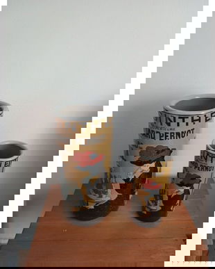 Set doua vase mari din portelan cu Abisinth