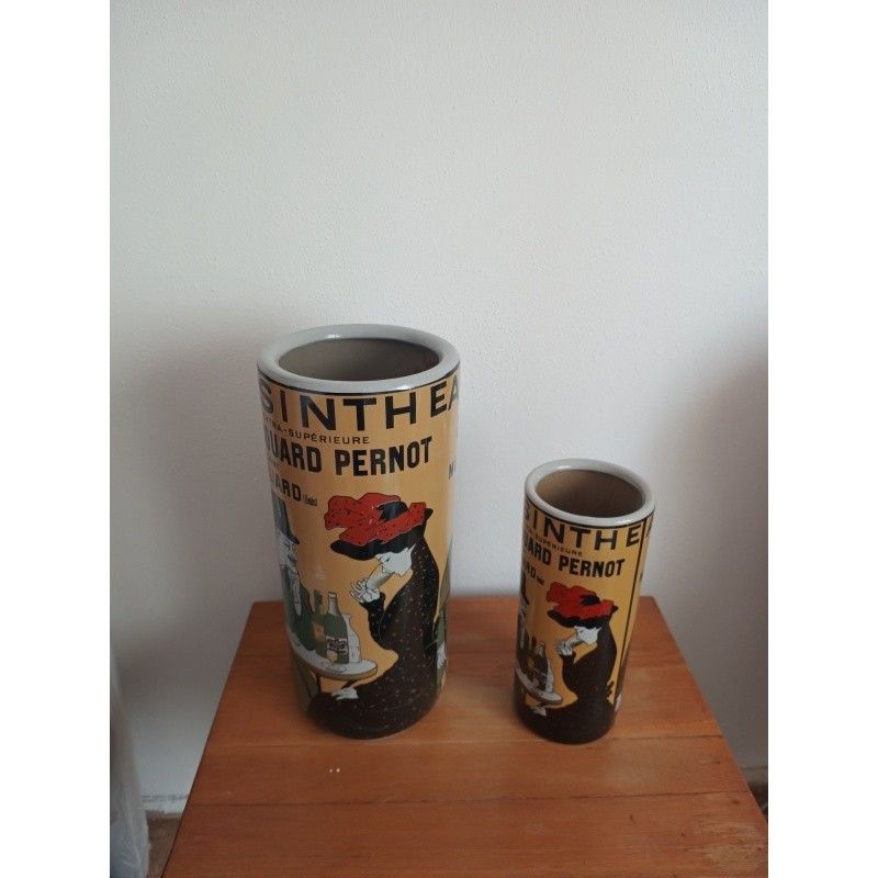 Set doua vase mari din portelan cu Abisinth