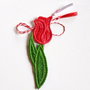 Martisor Lalea Rosie Degrade
