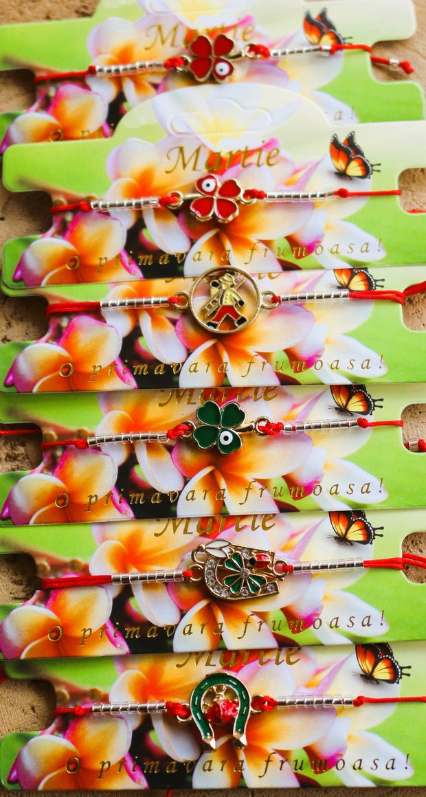 Bratari martisor/bratari cu simboluri de martisor/bratari norocoase