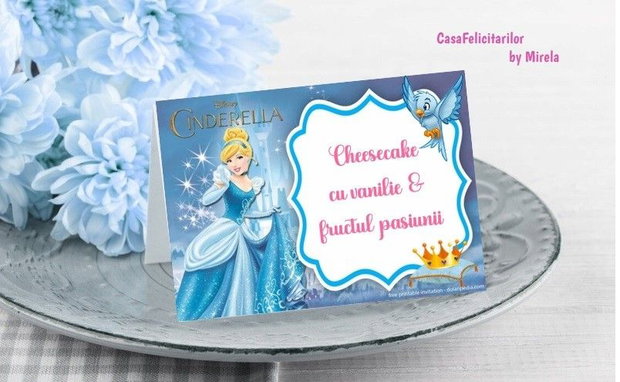Cartonașe candy bar Cenușăreasa