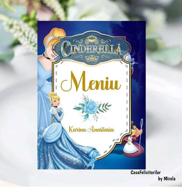 Meniuri botez fetițe Cenușăreasa