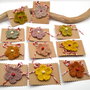 11 martisoare crosetate flori din lana la pret redus (Lot 15c )