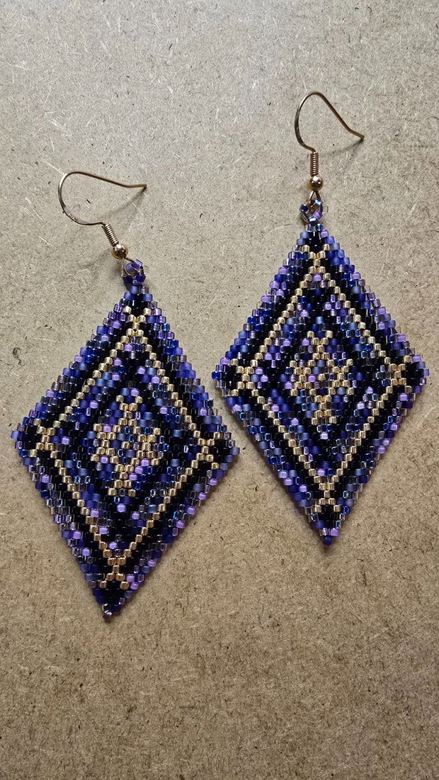 Cercei handmade Romb Regal