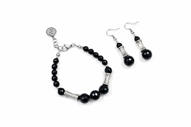 Set Onix bratara si cercei