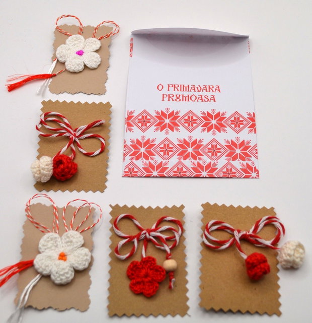 9 martisoare crosetate la pret (Lot 12)