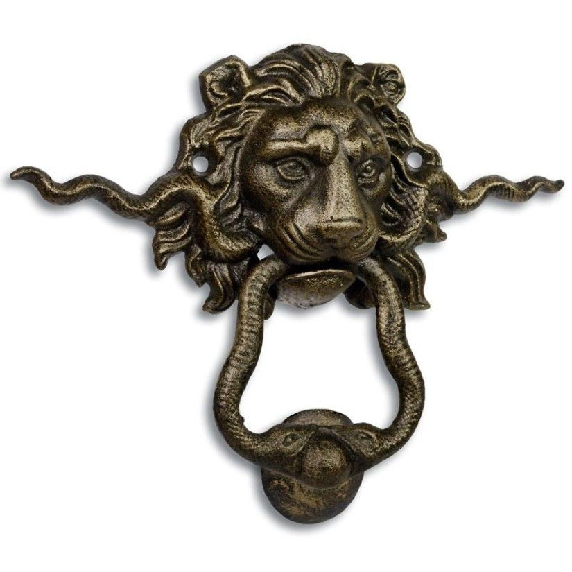 Batator pentru usa exterioara cu cap de leu