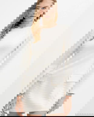 Armani Exchange rochie din amestec de lână