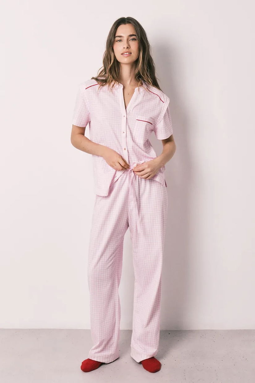 women'secret Pijama din două piese pentru femei din bumbac