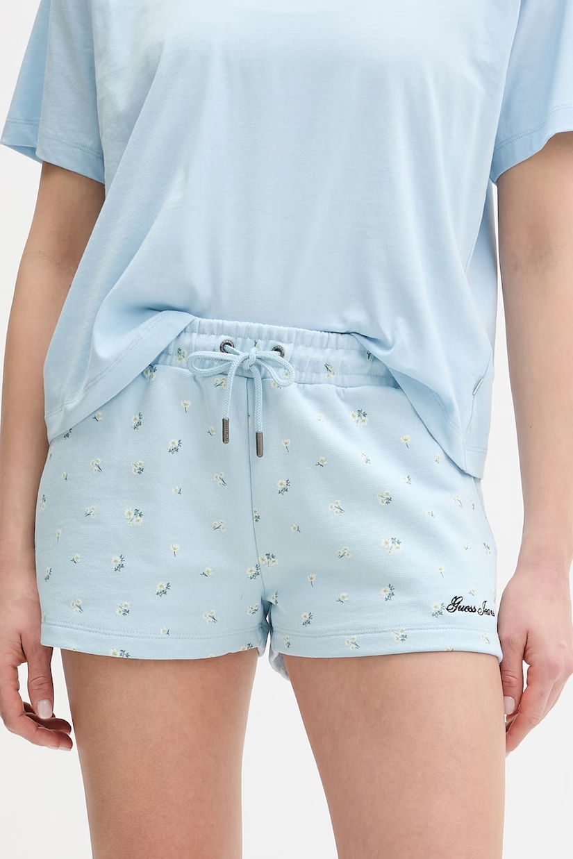 Guess Jeans pantaloni scurți pentru femei, din bumbac