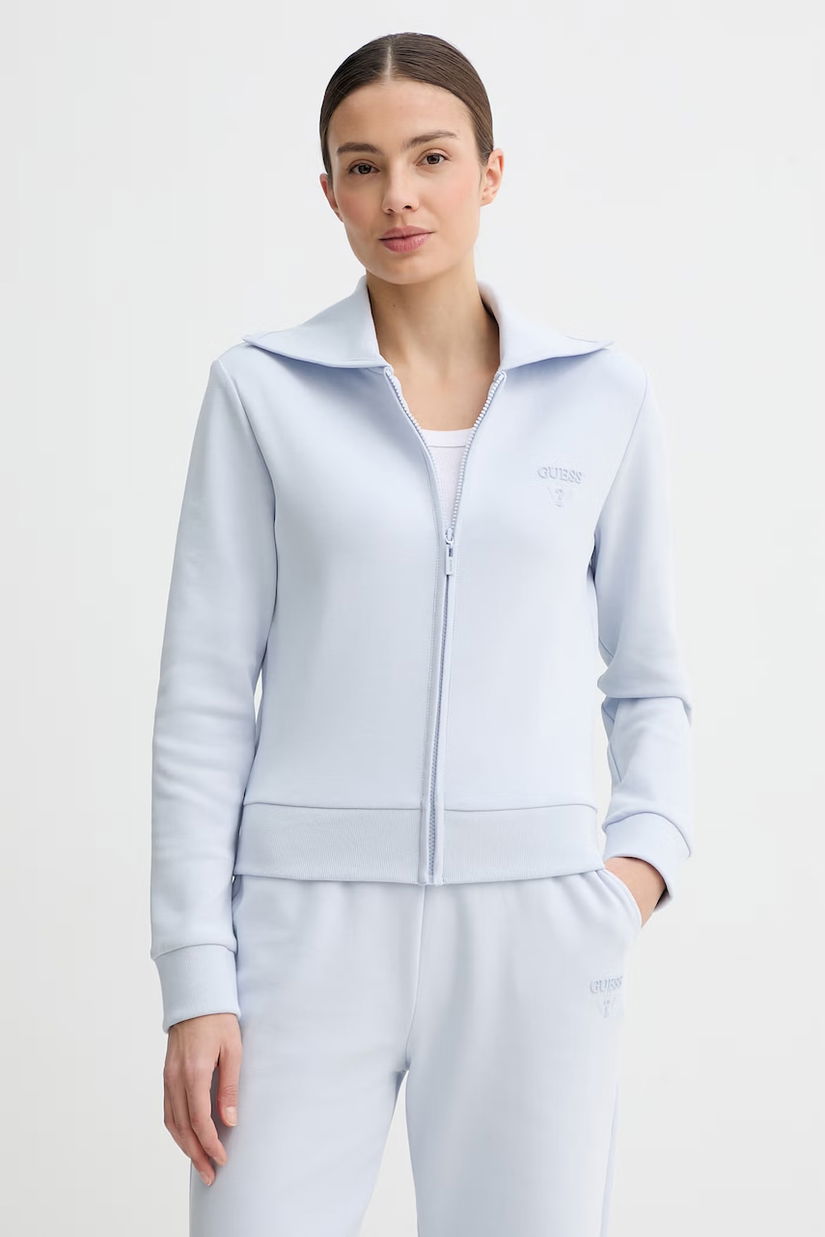 Guess Hanorac cu fermoar de damă bumbac HABI