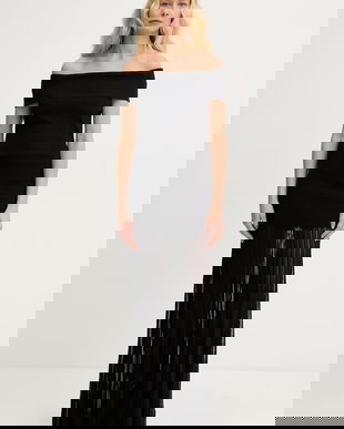 MICHAEL Michael Kors rochie spaniolă cu vâscoză