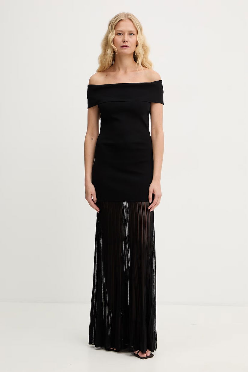 MICHAEL Michael Kors rochie spaniolă cu vâscoză