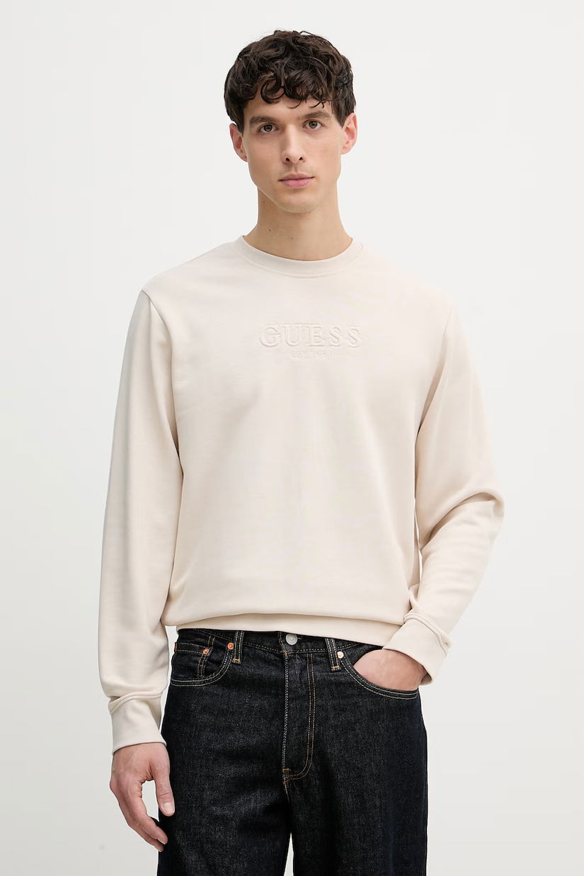 Guess Hanorac bărbați bumbac