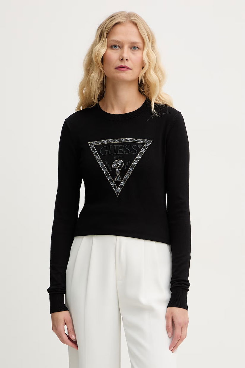 Guess pulover de damă cu vâscoză MACIE