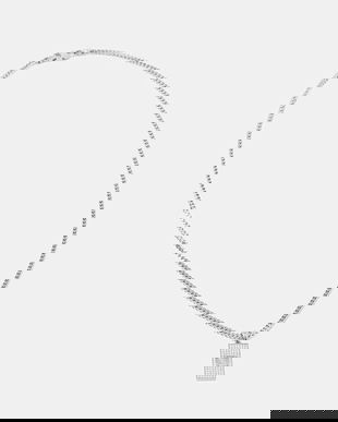 Guess colier cu pandantiv bărbătesc din oțel inoxidabil 4G FRONTIERS