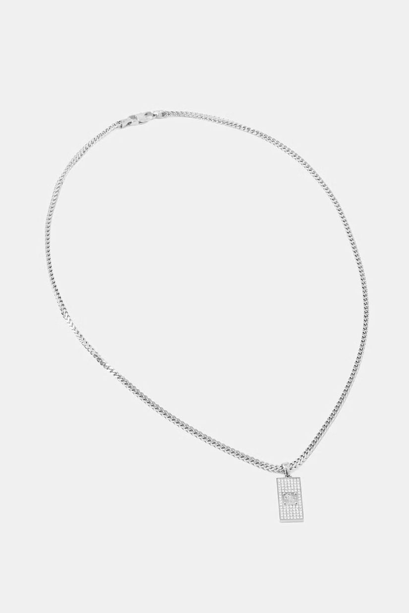 Guess colier cu pandantiv bărbătesc din oțel inoxidabil 4G FRONTIERS