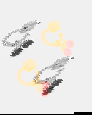 Coach cercei pentru femei din metal