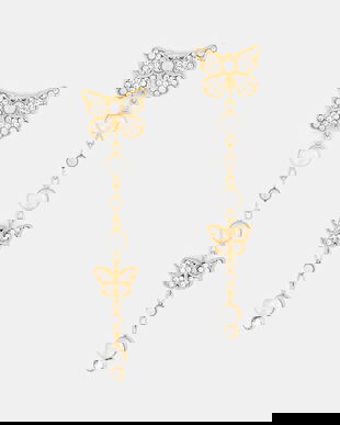 Guess cercei de damă din oțel inoxidabil BORBOLETA