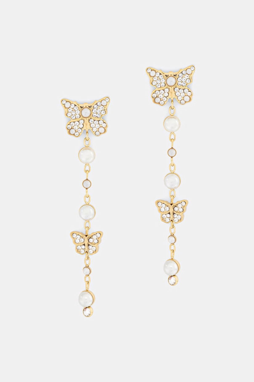 Guess cercei de damă din oțel inoxidabil BORBOLETA