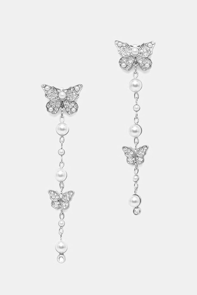 Guess cercei femei din oțel inoxidabil BORBOLETA