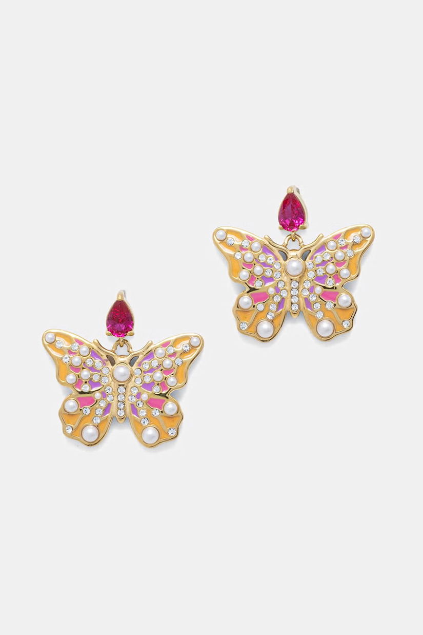 Guess cercei Femei oțel inoxidabil BORBOLETA