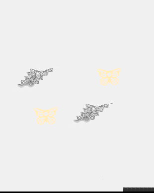 Guess cercei femei din oțel inoxidabil BORBOLETA