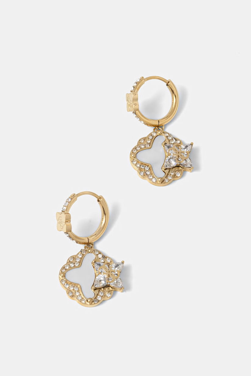 Guess cercei femei din oțel inoxidabil WILD FLOWER