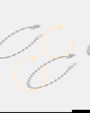 AllSaints cercei de damă din metal