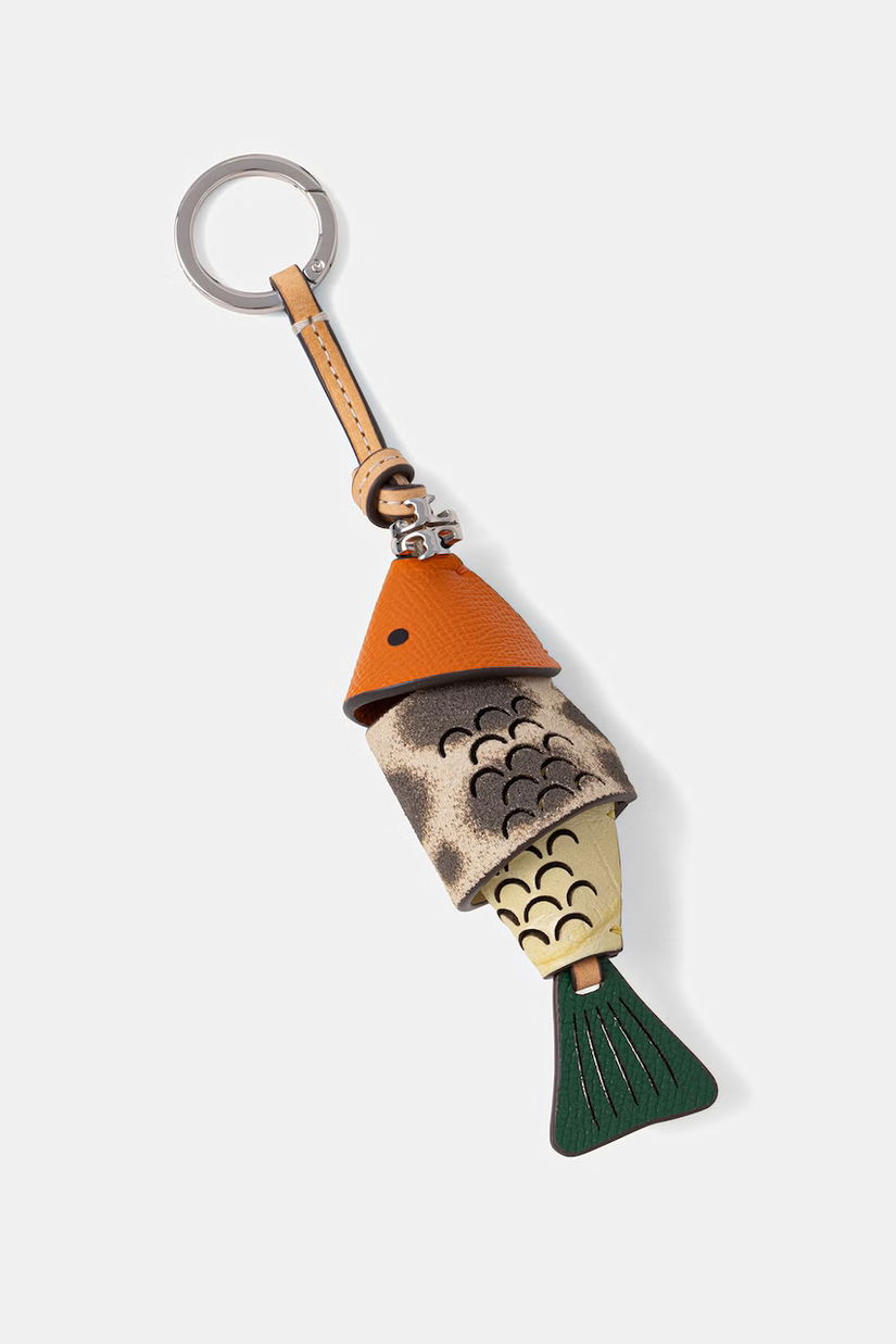 Tory Burch breloc de femei din piele Fish Key