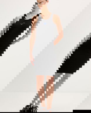 HUGO Blue rochie de vară de bumbac Necerie_B