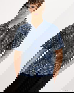 Guess Jeans Cămașă bărbați din bumbac