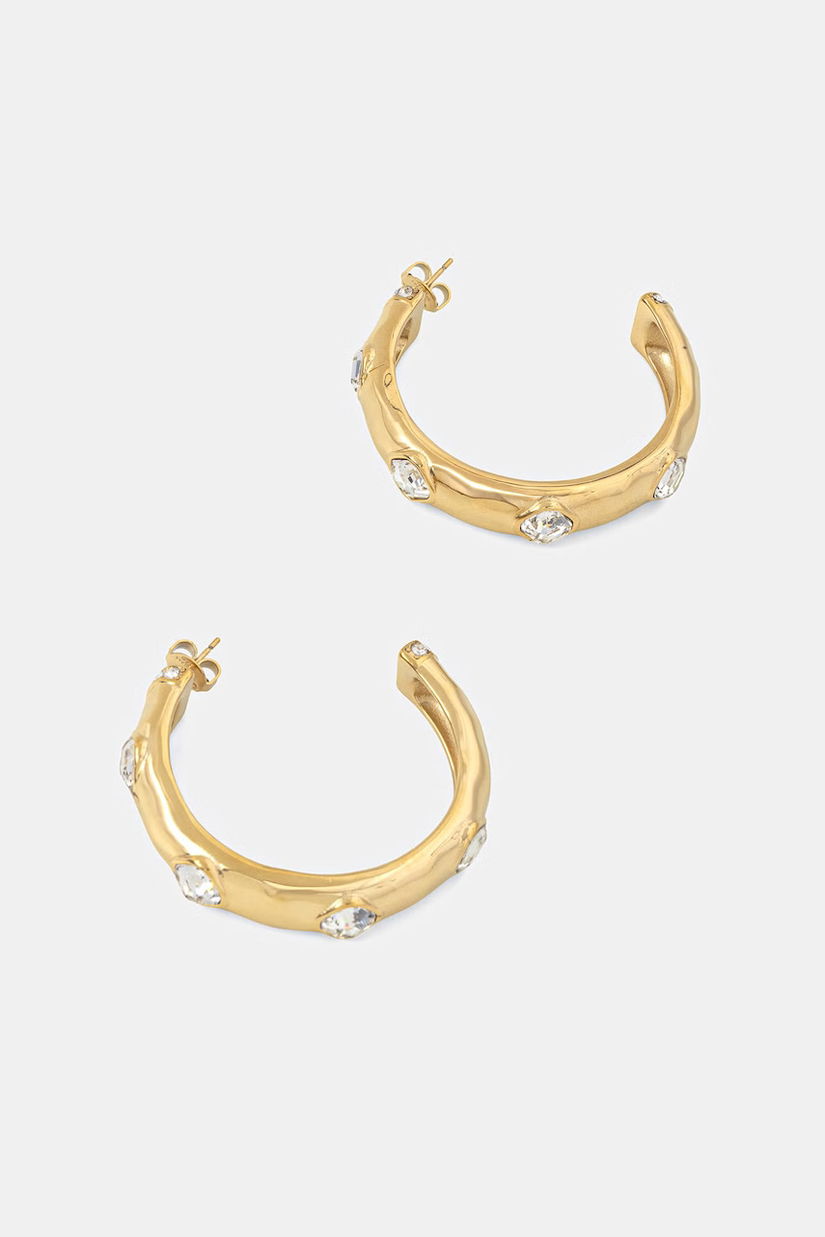 Guess cercei pentru femei din oțel inoxidabil cu zirconiu cubic MAMOUNIA