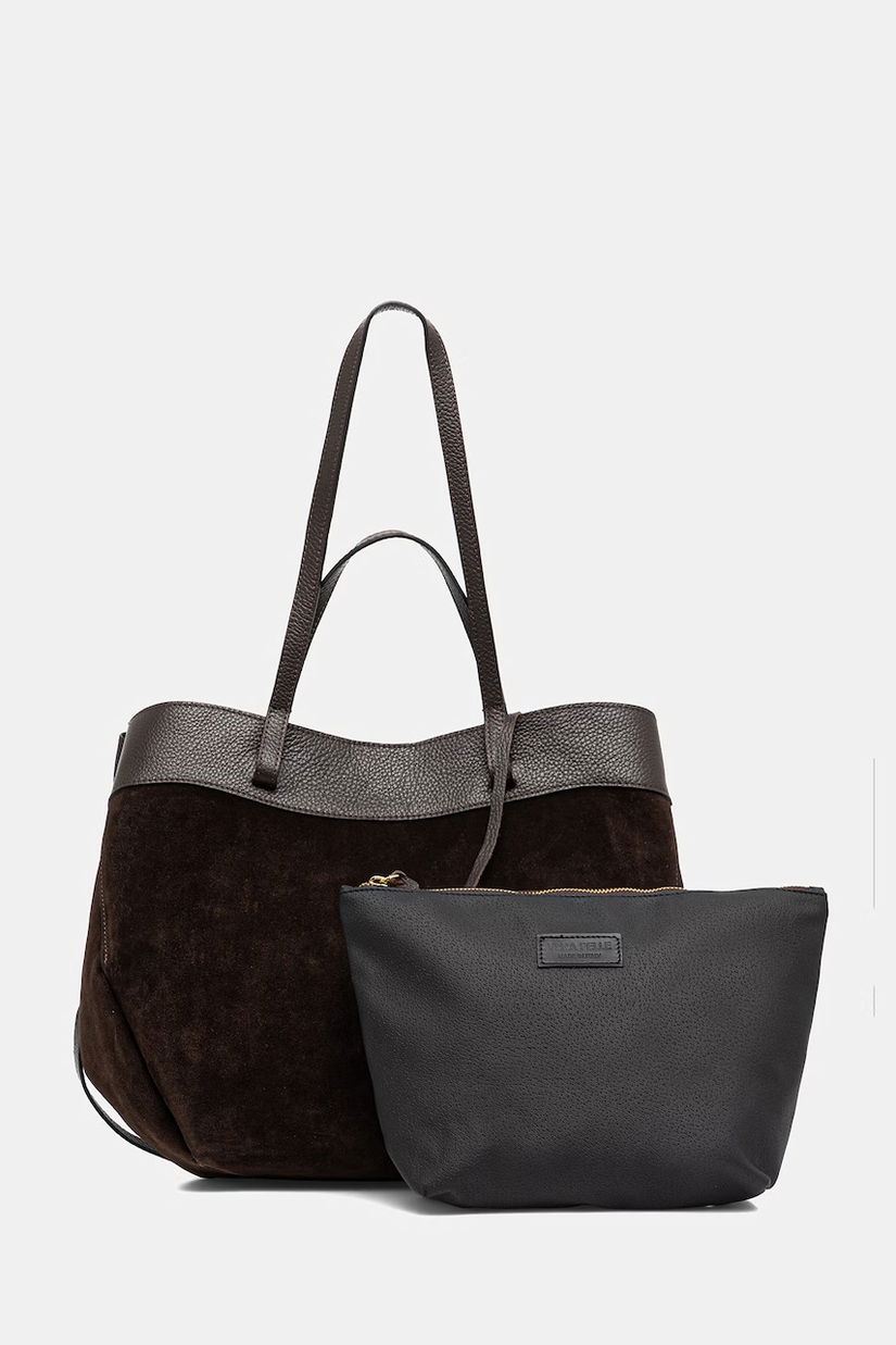 Answear.LAB geanta de mana din piele intoarsa