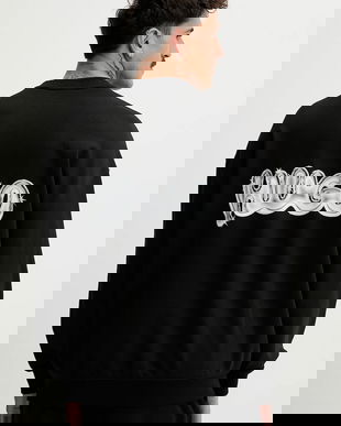 HUGO Blue hanorac de bumbac Nyrocrew